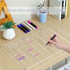Clear Acrylic Calendar